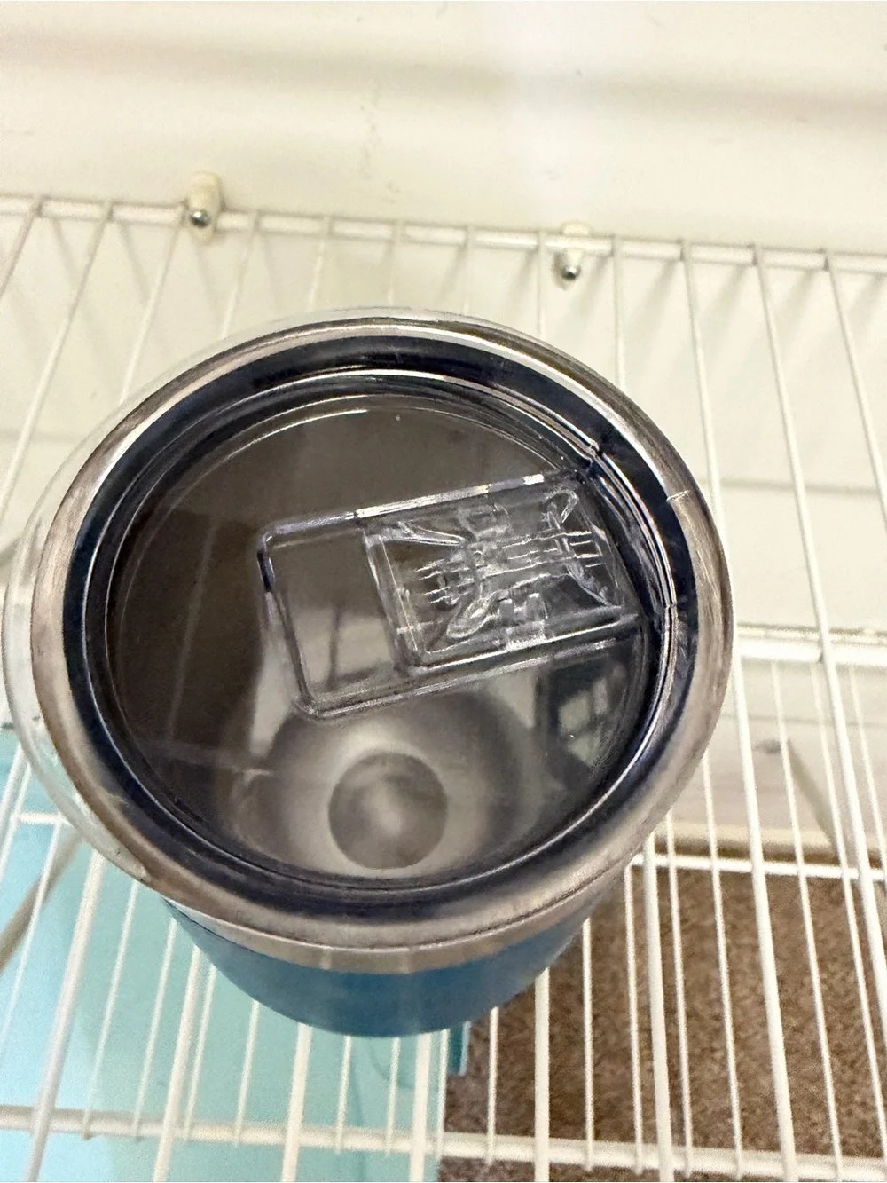 Blue Insulated Drink Tumbler - Stainless Accent